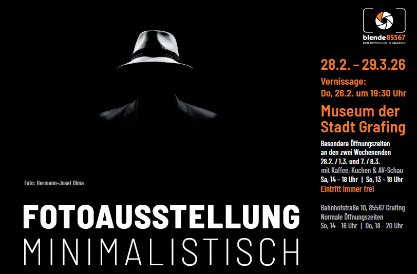 Ausstellungsplakat Fotoausstellung Minimalistisch