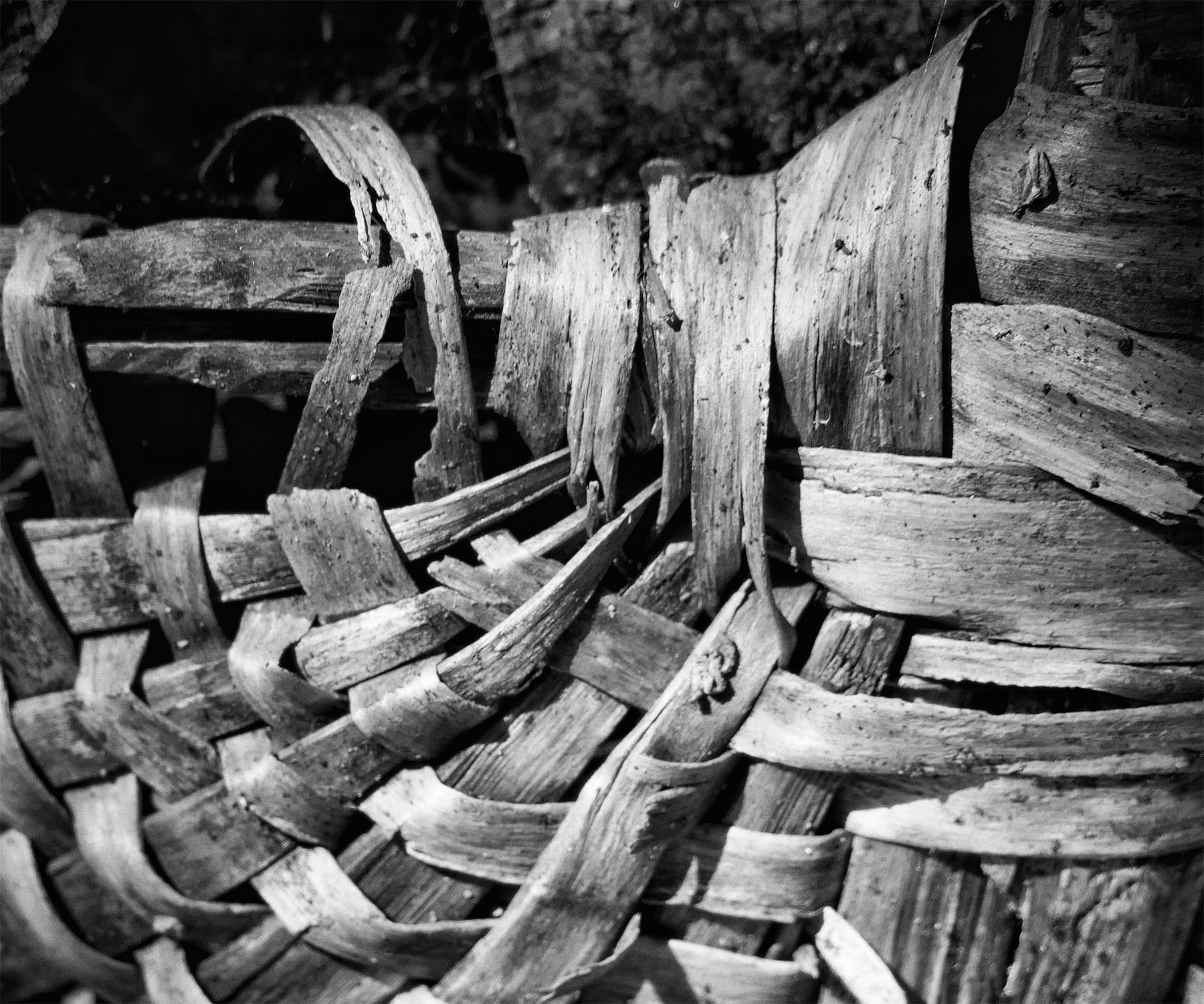 alter Holzkorb